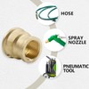 Bwintech 6 Pcs 1/2" Female to 3/4" Female BSP Thread