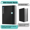 Sooez 72 Pocket Binder with Plastic Sleeves & Elastic Band,
