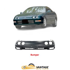 Vantage Auto Parts - Front Bumper Cover Compatible with Acura Integra 1994-1997 | DIRECT REPLACEMENT | Primed | ‎04711ST7405ZZ | ‎AC1000128