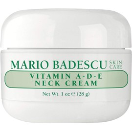Mario Badescu Crema para el cuello con vitamina A-D-E para todo tipo de piel Crema para el cuello que reafirma e hidrata Formulada con aceite de salvado de arroz y vitamina A y E 28 gr