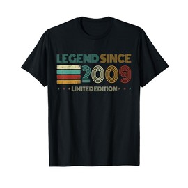 16 Years Old Legend Since 2009 16th Birthday T-Shirt