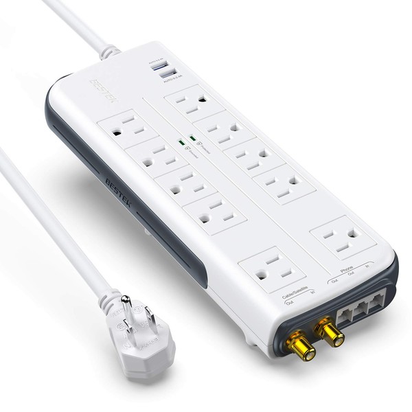 BESTEK High Joule Surge Protector, 4000 Joule 10-Outlet Power Strip