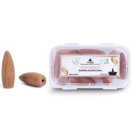 Yajna Patchouli-100%-Natural-Incense-Backflow-Cones-for-Waterfall Handmade-Organic-Chemicals-Free for-Purification-Relaxation-Positivity-Meditation The-Best-scents-10-Count