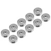 10Pcs Ball Bearings Stainless Steel WearResistant Quiet Skateboard Driver Accessories