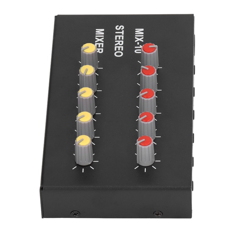10 Channel Audio Mixer with 3.5mm Jack 10 Input 2