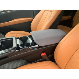 Auto Console Covers- Fits The Lincoln Nautilus 2019-2023 Center Console Armrest Cover Waterproof Neoprene Fabric (Gray)