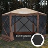 MASTERCANOPY Hexagonal Tent Footprint, 10x10FT Camping Footprint with Storage Bag