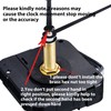 Long Shaft Clock Movement, 4/5 Inch Maximum Dial Thickness, 1-1/5