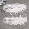 IMOMOTO White Wedding Garters for Bride, Non Slip Silicone Lace