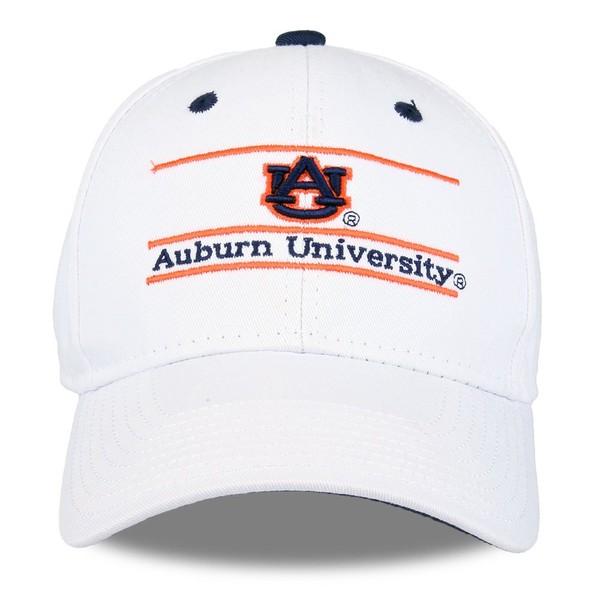 NCAA Auburn Tigers Unisex NCAA The Game bar Design Hat, White, Adjustable