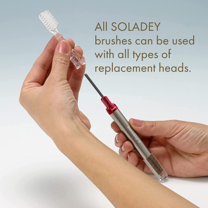 Soladey Ionic Toothbrush Replacement Brush Heads Refill, 4 Count -3