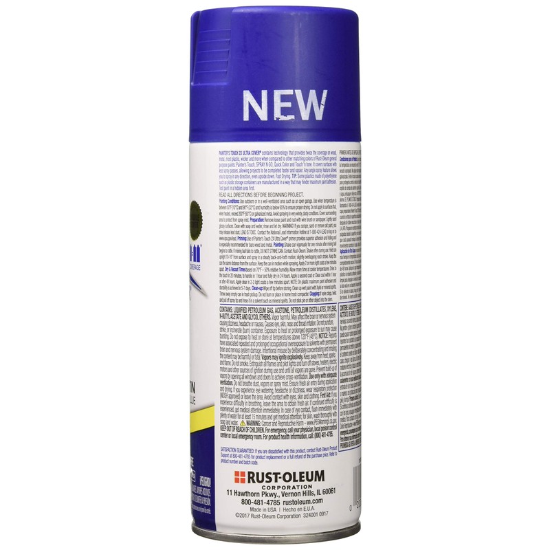 Rust-Oleum 314754 Painter's Touch 2X Ultra Cover, 12 Oz, Satin