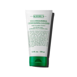 Kiehl's Cucumber Herbal Conditioning Cleanser, Gentle Face Wash for Dry & Sensitive Skin, Leaves Skin Feeling Fresh, with Cucumber Extract & Glycerin, Non-drying Formula, All Skin Types - 5 fl oz