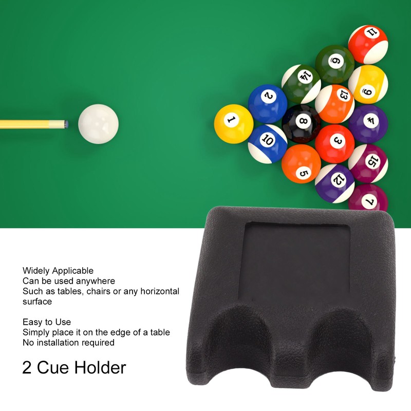 2 Cue Holder Prevent Slip Small Portable Heavy Duty Base