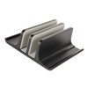 Vertical Laptop Stand 2 Slots Anodized Aluminium Alloy Adjustable Space