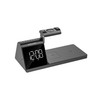 Explore Scientific BCC2001 Desk or Bedside Clock, Wireless Multicharge, Alarm
