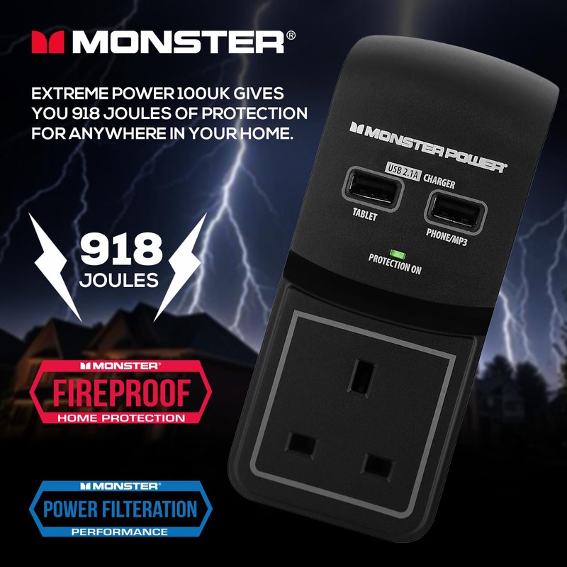 Monster Power Core 100 USB - UK - surge protector