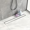 Uni-Green 24 Inch Tile Insert Linear Shower Drain with Leveling