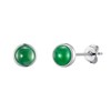 Philip Jones Green Aventurine Stud Earrings