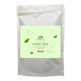 Natural-Inn Golden Milk, Mezcla de Cúrcuma con Cardamomo, Vainilla y Canela, 250g, 100% Natural
