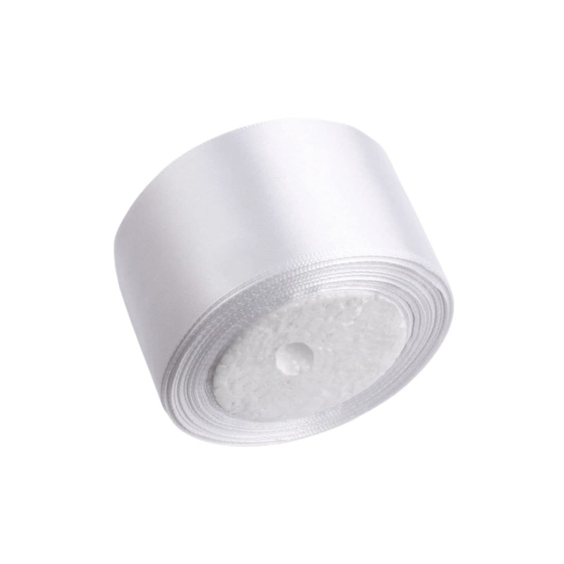 SWTOOL 2" Wide Single Face Satin Ribbon Roll for Wedding,