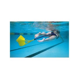 Malmsten StrechCordz Brake Umbrella, Training Device for Swimming Power and Endurance, High-Quality Workmanship, Various Sizes, Blue, Swimming Resistance Trainer