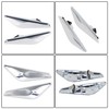 TJHSM 1 Pair Chrome Front Side Moulding Trim Finisher Replacement