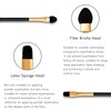 30 Pcs Double Head Eyeshadow Brushes for Women， Dual Sides