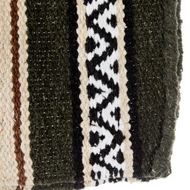 Mayatex Olive Green Hogan Acrylic Blend 30x60 Saddle Blanket