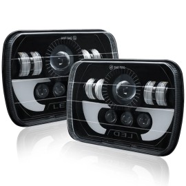 CHUSYYRAY 7''x6'' LED Headlight Headlamp For Chevy Express Cargo Van 1500 2500 3500 Truck