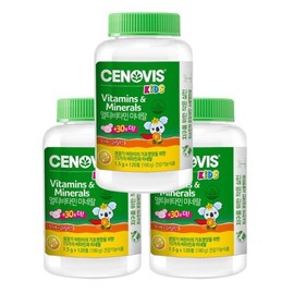 Galleria Kids Multivitamin Mineral Fruit Flavor 120 Tablets (3 Packs) 118-Day Supply / 갤러리아 키즈 멀티비타민 미네랄 과일맛 120정 3개 118일분