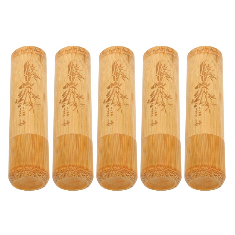 5pcs Pet Bamboo Urn Eco Friendly Memorial Small Urn for