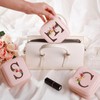 Travel Jewellery Box Small with Initial G and Flower, Jewellery
