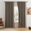 DUALIFE - Cortinas 100 opacas de lino texturizado de 84