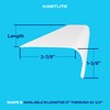 KastLite Curved Under Cabinet Light Cover Replacement | Smooth White