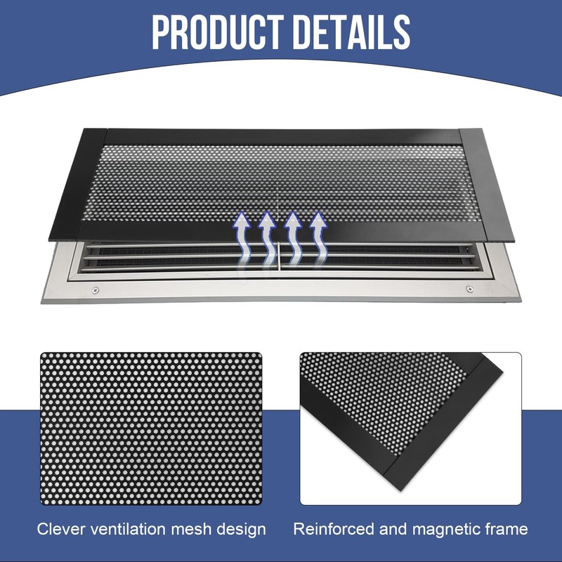 8P Magnetic Floor Vent Covers 4 x 10 Inch Air