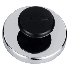 Magnet with Chrome Trim and Knob / Handle up to 40 kg Diameter 80 mm Magnetic Holder Round Magnet
