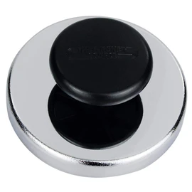 Magnet with Chrome Trim and Knob / Handle up to 40 kg Diameter 80 mm Magnetic Holder Round Magnet