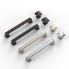 Amerdeco 10 Pack Polished Chrome Cabinet Pulls 5 Inch(128mm) Hole