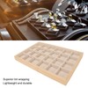 Jewellery Display Tray 24 Compartments Jewelry Drawer Insert Multipurpose Wood