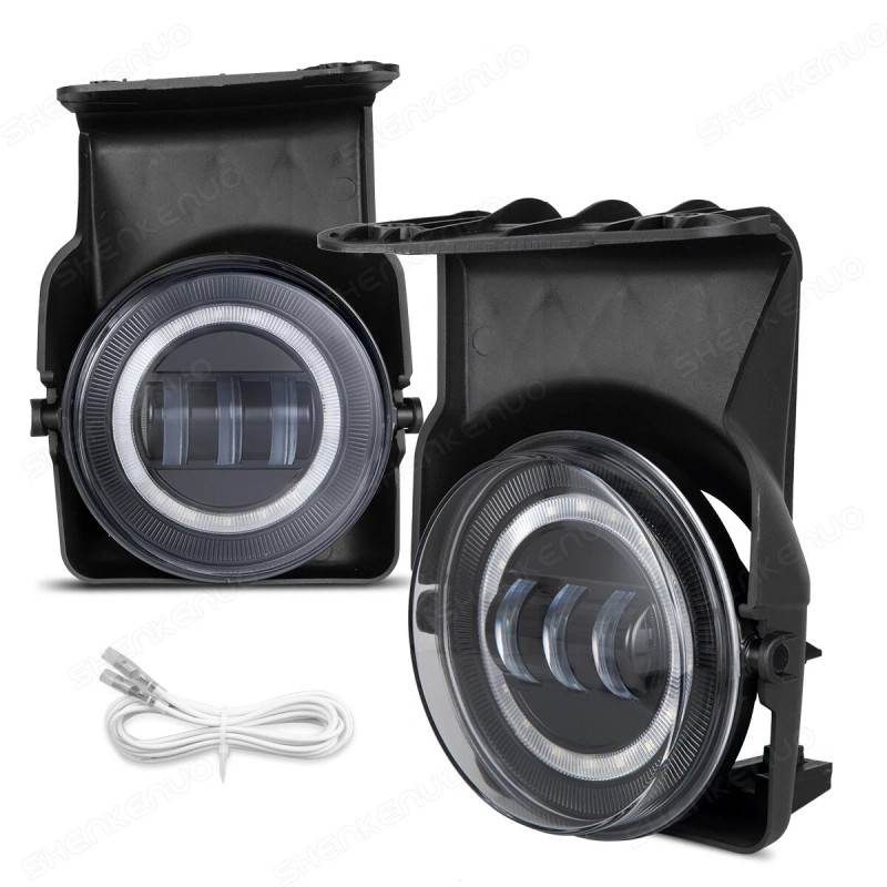 SHENKENUO Full LED Fog Lights Lamps Fit For 2003-2006 GMC