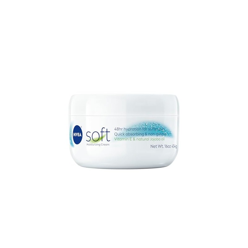 NIVEA Soft Cream, Refreshingly Soft Moisturizing Cream, Body Cream, Hand