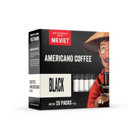 Mr.Viet Premium Americano Black Instant Coffee 120 Pouches