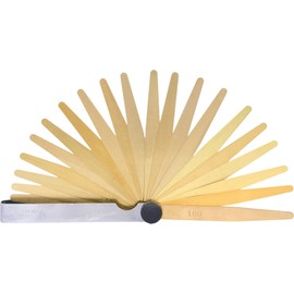 KS Tools 300.0613 Anti-Magnetic Feeler Gauge Brass 20 Pcs. 0.5-1 mm