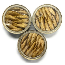 Riga Gold Smoked Sprats in Oil Clear Top 8.47 0z pack of 3 from Europe