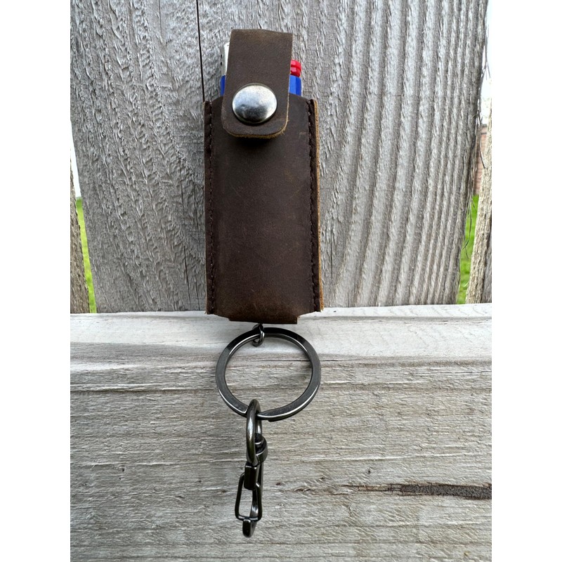 Leather Lighter Pouch Fits Bic Lighter, The Lighter Holder Comes