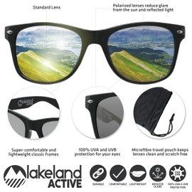 Lakeland Active Keswick Classic Polarized Sunglasses - Black