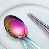Evanda Portable Utensils, Travel Camping Cutlery Set, Stainless Steel Flatware