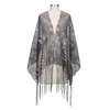 SWEETV Women's 1920s Long Shawl Wraps,Sequin Flapper Evening Shawls for