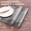 Miorkly Placemats and Coasters Sets of 4 Silver Grey Christmas